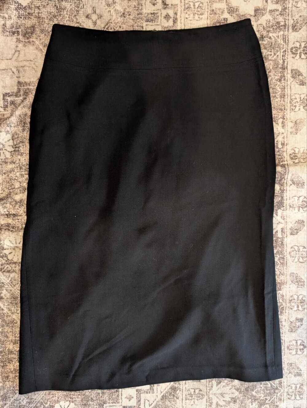 French Connection Classic Black Midi Pencil Skirt